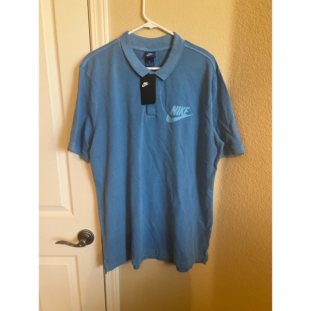 Nike Logo Washed Polo Shirt - Size XL - NWT